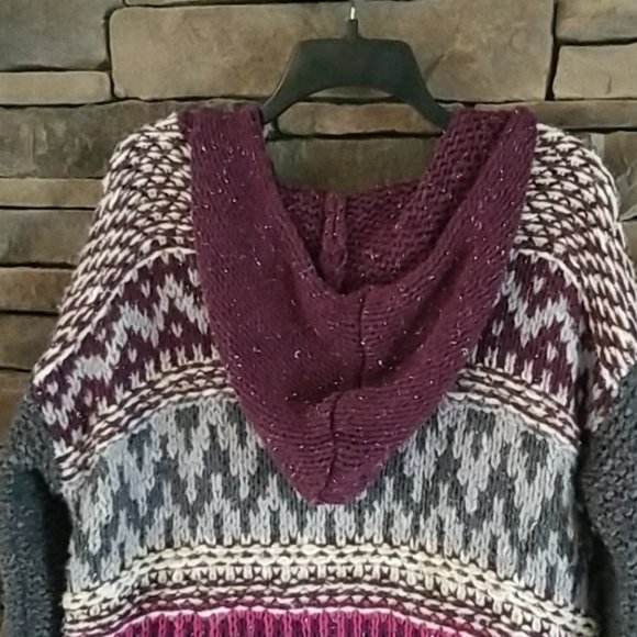 Free People Chunky Knit Hooded Sweater - Picture 8 of 11
